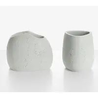 Beliani COATA - Badkameraccessoireset - Lichtgrijs - Polyresin