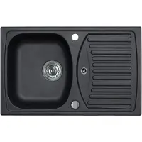 ALVEUS CZ Record - Granieten spoelbak 78x48 cm, met draaiknopbediening, carbon 1130331