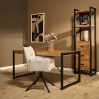 Starfurn - Eettafel Boaz - Bruin - 80x140x75 cm