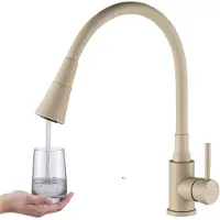Kuchinox SELVA standaardmengkraan met flexibele uitloop, beige