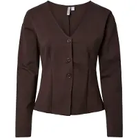 Pieces Gebreid vest 'PCGunhild' donkerbruin