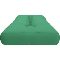 vidaXL Palletkussen 120x40x12 cm stof groen