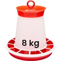 Garronda Pluimveevoederbak – Kippenbak – Kuikenvoederbak – 8 kg - Rood - GD-0139