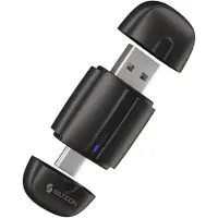 Siltcon Dongle 2-in-1 Draadloze CarPlay en Android Auto USB-A/C
