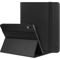 Rosso Element Hoes Geschikt voor Samsung Galaxy Tab S11 | Book Case | Volledige bescherming | Elastische band | Sleep/Wake functie | Met Penhouder | Verstelbare standaard | Zwart