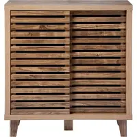 CALICOSY Dressoir met 2 schuifdeuren en open latten l80 cm liam