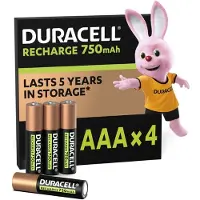 Duracell 2x Oplaadbare Batterijen Plus Aaa 4 Stuks