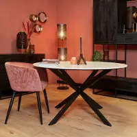 Starfurn - Eettafel Lynn - Wit - 130x130x76 cm