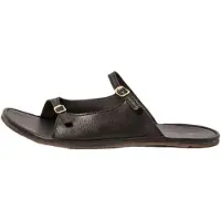 El naturalista Dames Leren sandalen N5684 Bare zwart (41), Leer, Plat, Gesp, Casual 256841101005_001