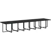 vidaXL 17-delige Tuinset met kussens poly rattan zwart