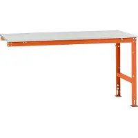 Manuflex aanbouwtafel UNIVERSAL Standaard, tafelblad melamine, 1750 x 1000, roodoranje