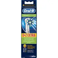 Braun CrossAction Opzetborstels 10 St Tandenborstel