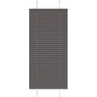vidaXL Plissé rolgordijn 60x100 cm stofbreedte 59,4 cm polyester zwart