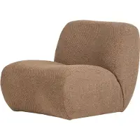 Woood Nomu Fauteuil Grove - Chenille - Lichtbruin - 74x76x92