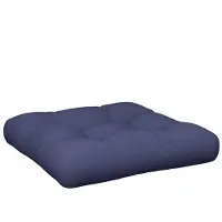 vidaXL Palletkussen 60x61,5x10 cm stof marineblauw