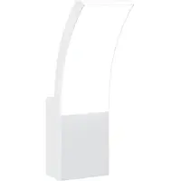 vidaXL Buitenwandlamp LED gegoten aluminium wit