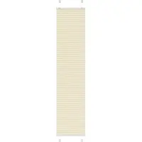 vidaXL Plissé rolgordijn 40x200 cm stofbreedte 39,4 cm polyester crème
