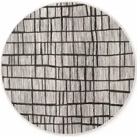 Ted Baker haringey rond buitenkleed zwart wit- 200 cm rond