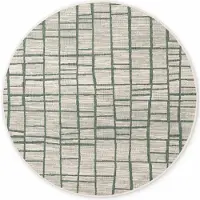 Ted Baker haringey rond buitenkleed groen wit- 200 cm rond
