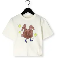 The New Chapter T-shirt wit Jongens/Meisjes Katoen Ronde hals Printopdruk - maat 86