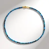 Cavill Chrysocolla verguld zilveren ketting 24.219ct