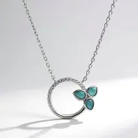 Cavill - Zilveren Halsketting - 925 Sterling Zilver - 3x Peervormige Larimar 3 16 ct - 18x Witte Topaas 0 15 ct - Elegant Blauw 45-49 cm