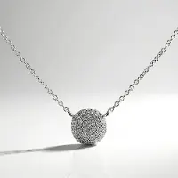 Cavill - Zilveren Halsketting - 925 Sterling Zilver Geplatineerd - 28 Cambodjaanse Zirkonen 0,105 ct - Luxe Verstelbare Ketting