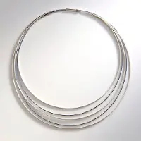 Cavill - Minimalistische Halsketting 45 cm - Roestvrijstaal met 925 Zilveren Accenten - Glanzend Zilver - Elegante Meerlaagse Damesketting