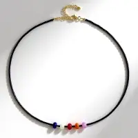 Cavill - Zilveren Halsketting 925 Sterling Zilver Verguld - Zwarte Hematiet 26ct en Braziliaanse Kwarts 12ct - Verstelbare Elegante Edelsteenketting