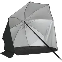 VirtuFit Strandparasol - Windscherm - Strandtent - 160 cm - Zwart
