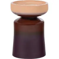 Woood Tumo Decoratieve Bijzettafel - Keramiek - Paars/Bruin - 44x35x35