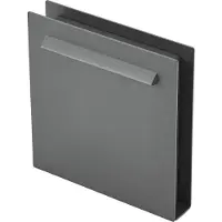 LUCANDE Sokkellamp buiten Joril, alu / grijs / zink, Aluminium, Modern, LED buitenlamp