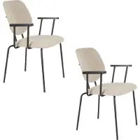 White Label Eetkamerstoel Zelo Armchair Beige