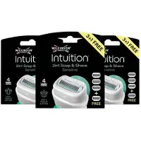 Wilkinson 3x Intuition 2in1 Soap And Shave Navulmesjes 4 Stuks