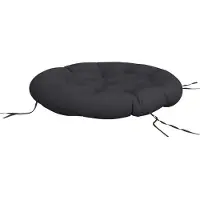 vidaXL Zitkussen rond Ø 100x11 cm oxford stof zwart