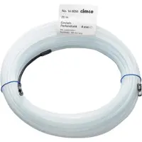 Cimco bevestigingsbanden van kunststof, 20 meter, ongeveer 130 mm lang, treksterkte 900 N, materiaaldikte 4 mm, 1 stuk.