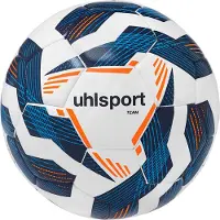 Uhlsport Team (Sz. 5) Trainingsbal - Wit / Marine / Fluo Oranje | Maat: 5