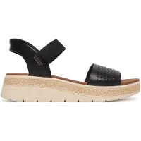 SKECHERS Slip-Ins: Bobs Sun Ray, Vrouwen, Zwart, Sandalen, maat: 37,5