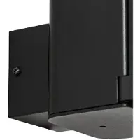 LINDBY Wandlamp buiten Teyon, dimbaar, zwart, Aluminium, Modern, Wandlamp buiten