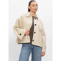 My Essential Wardrobe Dames Jassen Lyonmw Os Short Jacket - Beige - Maat 42/44