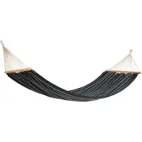 HAY Outdoor Market Hammock With Beige Stripe - Hangmatten Beuken Black - AE978-E864