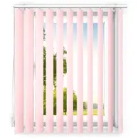 Time4blinds - verticale lamellen - lamellen voor kantoorwerkplekken en voor thuis - Slaapkamer Jaloezieën - Keuken Jaloezieën - 155x200 cm - Lichtroze