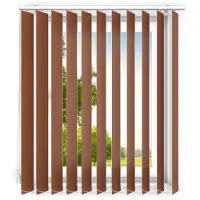Time4blinds - verticale lamellen - lamellen voor kantoorwerkplekken en voor thuis - Slaapkamer Jaloezieën - Keuken Jaloezieën - 155x240 cm - Lichtbruin