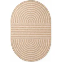 Ted Baker Vloerkleed Woodfield Ovaal - Jute/Wit Title