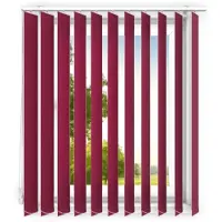Time4blinds - verticale lamellen - lamellen voor kantoorwerkplekken en voor thuis - Slaapkamer Jaloezieën - Keuken Jaloezieën - 190x175 cm - Bordeaux