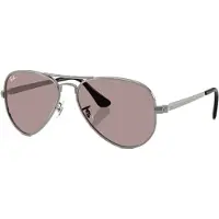 Ray-Ban - Zonnebrillen - Aviator Max Gunmetal voor Unisex van Wol - Grijs