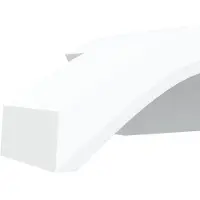 vidaXL Buitenwandlampen 2 st LED gegoten aluminium wit