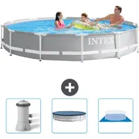 Intex Prism Frame Zwembad, rond - 366x76 cm - 4-delig, model SCB76