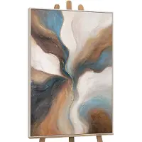 YS Canvas schilderij handgeschilderd passage of time abstract – -Art Gallery – Luxe wanddecoratie voor woonkamer – Modern schilderij voor slaapkamer en hal