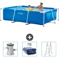 Intex Rechthoekig zwembad - 260x160x65 cm - 4-delig - SCB83